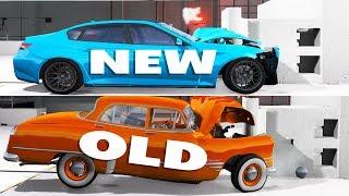 NEW CARS VS OLD CARS CRASH TESTING! - BeamNG Drive Crash Testing