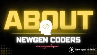 About NewGen Coders (a free coding learning platform)