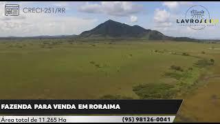 FAZENDA A VENDA EM RORAIMA DE 11.265 HA