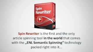 Spin Rewriter 5.0 Professional Online Article Rewriter Software