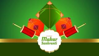 Makar Sankranti Animation | Animation Background Video | Green Background