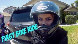 Her First Motorcycle Ride