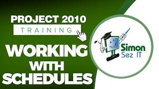 Microsoft Project 2010 Video Training Tutorial -- Working with Schedules