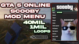 Scooby Mod Menu (FREE) | [GTA 5) | Undetected | Recovery & 40mil & 1mil  Loops+Download