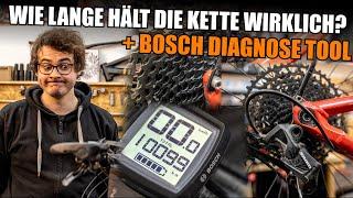 Wie lange hält eine FAHRRADKETTE wirklich? E-MTB mit 10 000 km & erster Kette! + BOSCH Motordiagnose