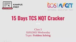 TCS NQT 2021 Cracker | Class 5 | Problem Solving | May Series #tcsnqt2021 #puzzles #bloodrelation