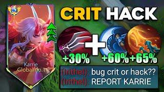 SUPREME KARRIE NEW ABNORMAL BURST CRIT DAMAGE BUILD! (must try) KARRIE BEST 1 HIT BUILD 2025‼️