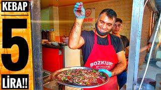 5 LİRAYA KEBAP OLUR MU ? | Tek Tırnaklı Pideli Kebap Dürüm !! | Sokak Lezzetleri