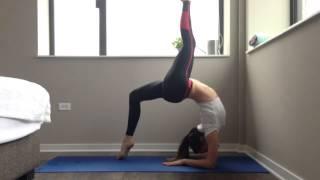 Yoga Upward Wheel Pose or Bow Pose Variations / Urdhva Dhanurasana