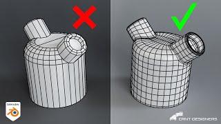 You Should Use This Trick To Get Proper Boolean _ Blender Topology Tutorial