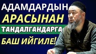 АДАМДАРДЫН АРАСЫНАН ТАНДАЛГАНДАРГА  БАШ ИЙГИЛЕ! Устаз Эрмек Тынай уулу