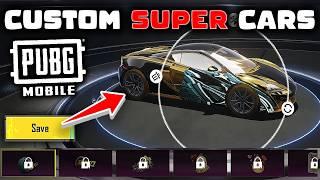 *SECRET* HOW TO CUSTOMIZE SUPERCARS in PUBG MOBILE!