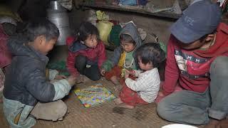 Nepali village  ||Cooking greens and meat vegetables in the village