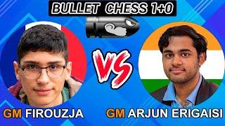 GM Alireza Firouzja vs GM Arjun Erigaisi | Bullet chess 1+0 | lichess.org