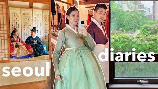 seoul vlog  wedding hanbok BTS, rainy spring days ️ chatty picnic | life in korea