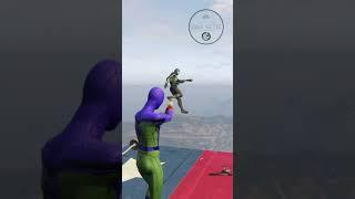 GTA Spiderman epic Ragdolls Jump fly raygun