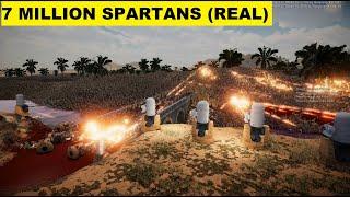 6,000,000 RPM AUTO SENTRY GUN VS 7 MILLION SPARTANS WAR + NUKE Ultimate Epic Battle