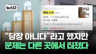 당장은 아니라고 했지만...집값 오를 이유 '수두룩' #뉴스다 / JTBC News