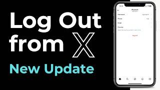 How to Log Out from X (Twitter) Account on Mobile App 2024 (New Update)