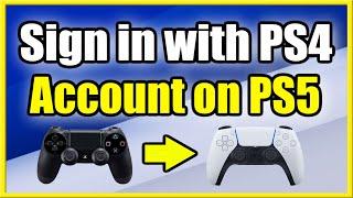 How to SIGN IN with PS4 account ON PS5 (Transfer Tutorial)