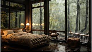 Rain Sound in Bedroom - Heavy Rain for Sleep, Study and Relaxation, Meditation ASMR️