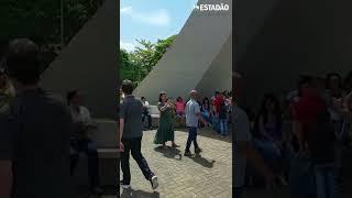 Apoiadora de Lula discute com bolsonaristas em Aparecida