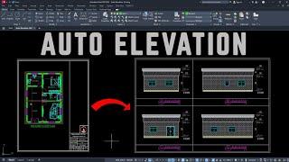 Automatic Elevation AutoCAD 10x Faster YQArch Plugin