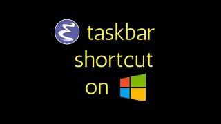 Emacs - Creating a taskbar shortcut on Windows