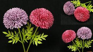 How to make flowers with paper, DIY paper flowers, flower making from paper, craft flower