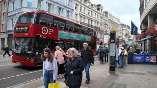 London Summer Walk 2024 | 4K HDR Virtual Tour around London Bridge, Oxford Street