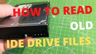 How To Access YOUR FILES On 3.5" IDE HARD DRIVE - Using External READER