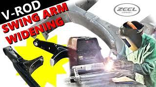 V-ROD swing arm widening - ZEEL Design