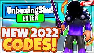 (2022) ALL *NEW* SECRET OP CODES In Roblox Unboxing Simulator!