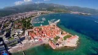 Montenegro Budva and Sveti Nikola Air video from a Drone FPV