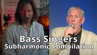 Bass singers subharmonic compilation [Bb1-B0]