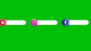 GREEN SCREEN SOCIAL MEDIAL LOGO WITHOUT