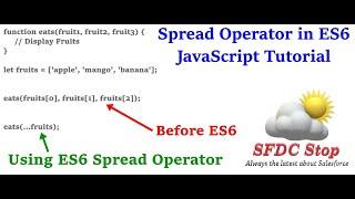 ES6 Spread Operator | Rest Parameters in JavaScript | JavaScript Tutorial