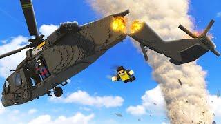 TORNADO Causes Helicopter Crash - Teardown Mods Gameplay