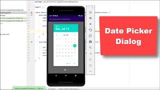 DatePickerDialog - Android Studio Tutorial - Kotlin