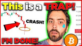 Crypto Holders - IT'S A TRAP! ️ BITCOIN CRASHING due to MANIPULATION!