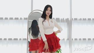 Red Ruffle Skirt Try-On Pt.1, Yeonji, Pocket Girls, 연지, 포켓걸스