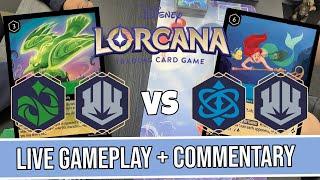 Lorcana Live Gameplay! Sapphire/Steel Tamatoa Items vs Emerald/Steel Bucky Discard | League R1