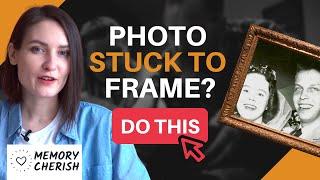 How To Remove Old Photo Stuck To Frame - [The BEST Way]