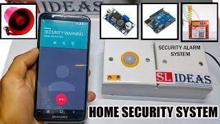 GSM based Home security system using SIM 800L GSM module  Arduino | Pir senser & Buzzer | Sms & Call