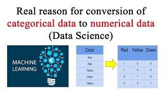 Real reason for conversion of categorical data to numerical data in machine learning