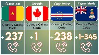Calling code from different countries | International Country Calling Codes | part 1 #country