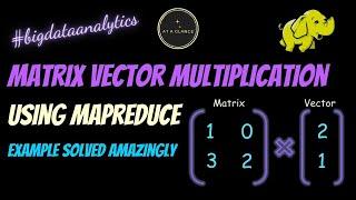 Matrix Vector Multiplication by MapReduce | At A Glance! #matrix #vector #mapreduce #multiplication