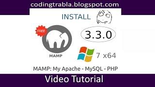 Install MAMP server 3.3.0 ( free version ) on Windows 7 x64 ( Apache - MySQL - PHP ) byAO