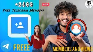 How To Get Free Telegram Members And Views | 2023 New Working App | Increase For Free