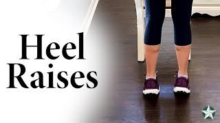 Standing Heel Raises Stretch - Physical Therapy Exercises